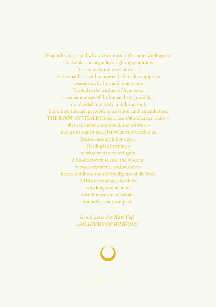 THE ROOT OF HEALING - back