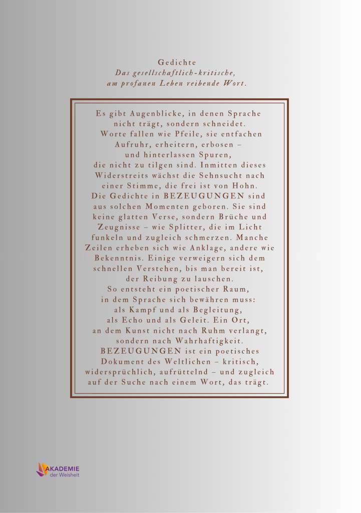 BEZEUGUNGEN - Das reife Wort der Zeit - Cover 140 x 210 _ hinten
