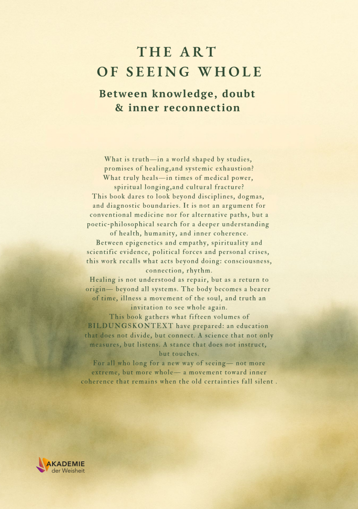 THE ART OF SEEING WHOLE - hinten