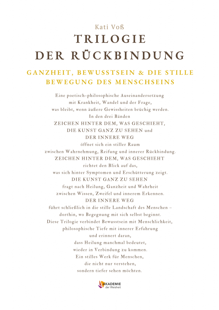 TRILOGIE DER RÜCKBINDUNG - hinten