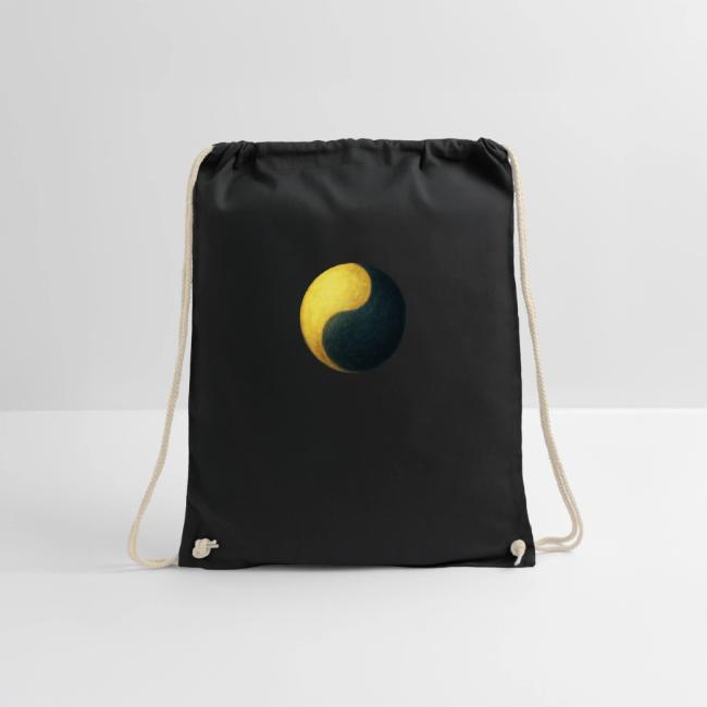 Yin & Yang - Gold & Schwarz - Trunbeutel