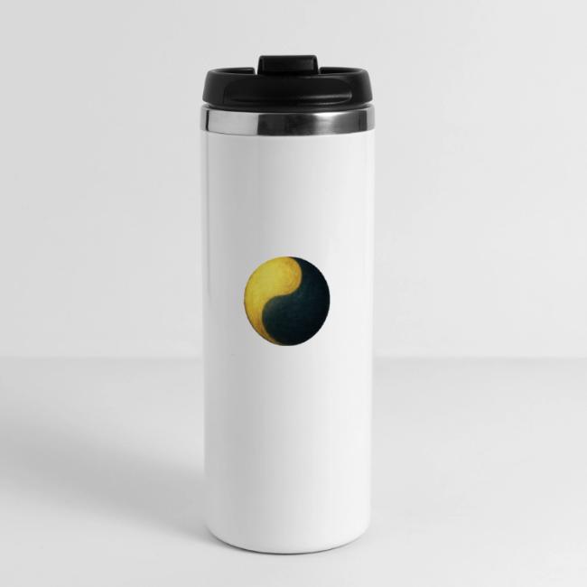 Yin und Yang - Gold & Schwarz - Thermobecher